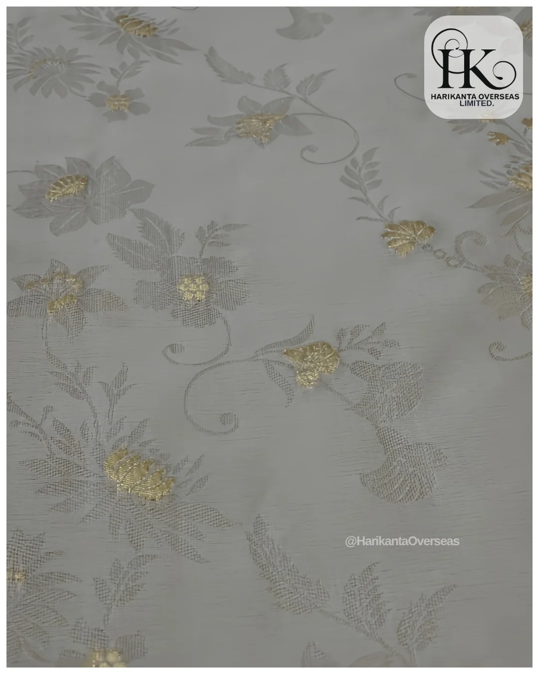 Viscose Organza Satin self Jacquard Butti Fabric