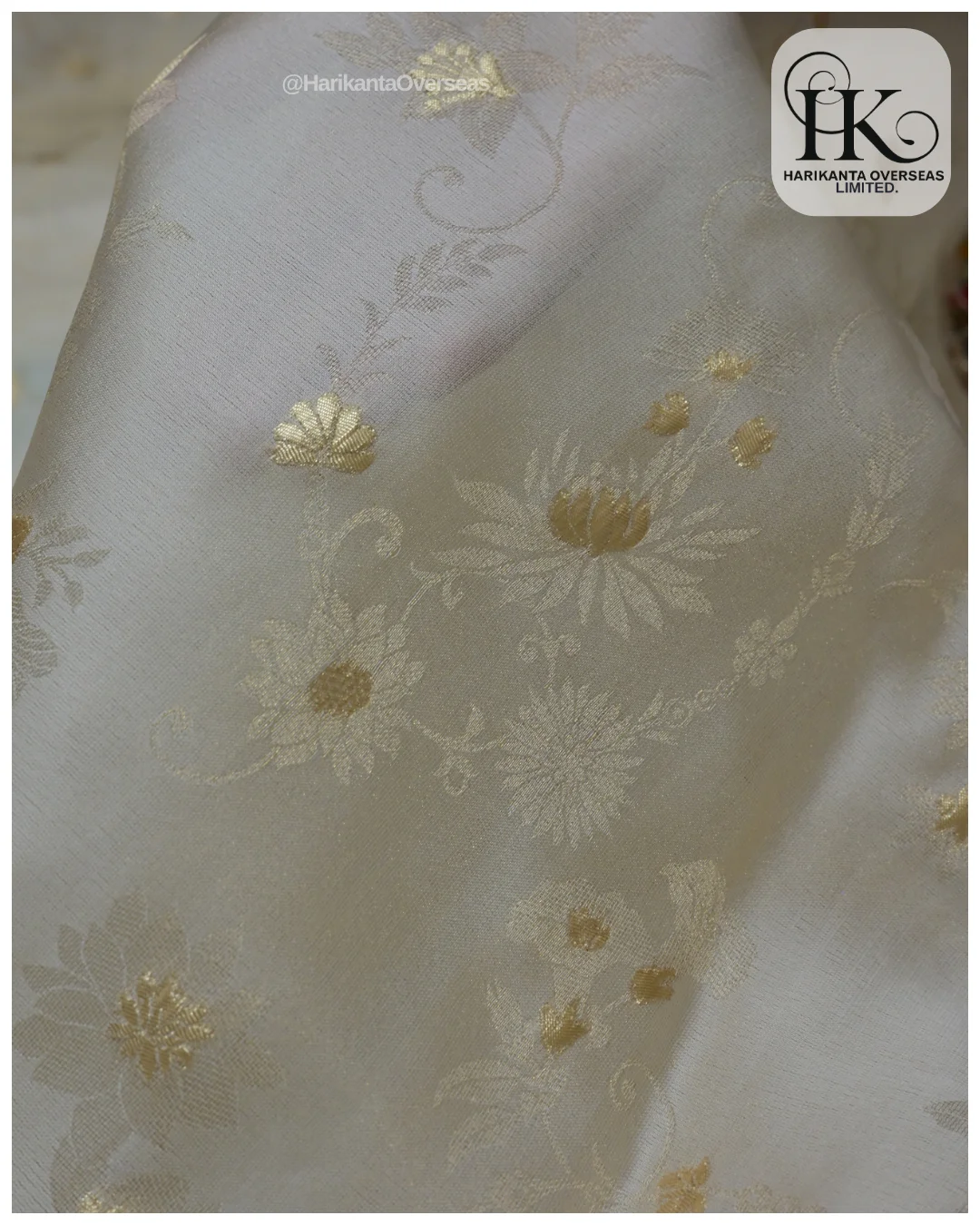 Viscose Organza Satin self Jacquard Butti Fabric