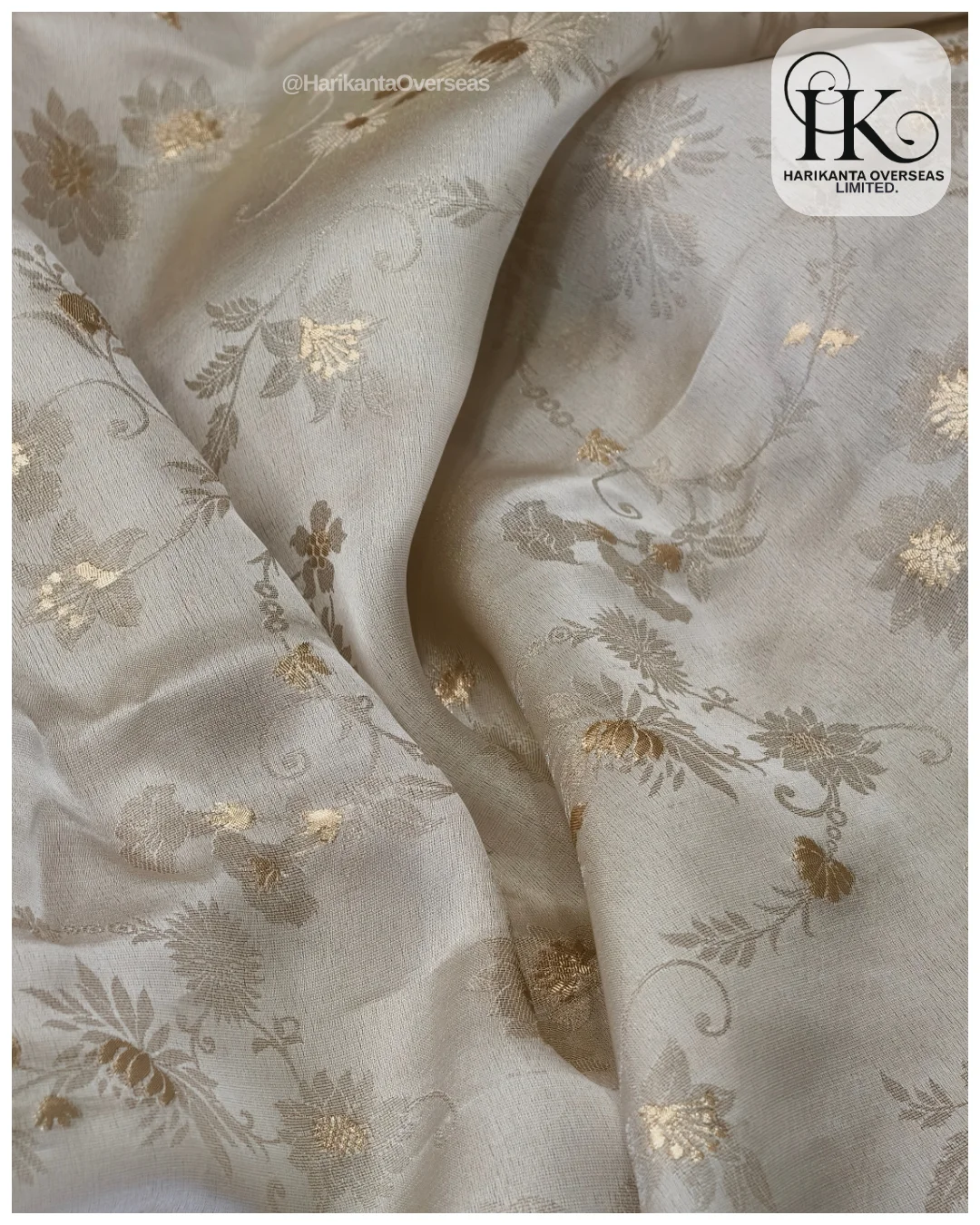 Viscose Organza Satin Self Jacquard Butti (Fabric)
